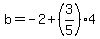 b=-2%2B%283%2F5%294