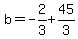 b=-2%2F3%2B45%2F3