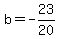 b=-23%2F20