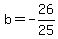 b=-26%2F25