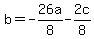 b=-26a%2F8-2c%2F8