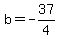 b=-37%2F4