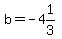 b=-4%261%2F3