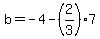 b=-4-%282%2F3%297