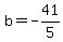 b=-41%2F5