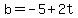 b=-5%2B2t
