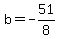 b=-51%2F8