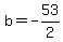 b=-53%2F2