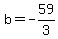 b=-59%2F3