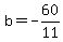 b=-60%2F11