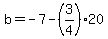 b=-7-%283%2F4%2920