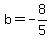 b=-8%2F5