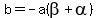 b=-a%28beta%2Balpha%29