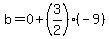 b=0%2B%283%2F2%29%28-9%29