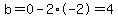 b=0-2%2A-2+=+4