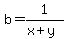 b=1%2F%28x%2By%29