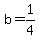 b=1%2F4