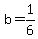 b=1%2F6