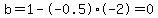 b=1--0.5%2A-2+=+0