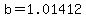 b=1.01412