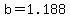 b=1.188