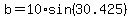 b=10%2Asin%2830.425%29