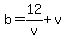b=12%2Fv%2Bv