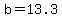 b=13.3
