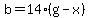 b=14%28g-x%29