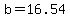 b=16.54