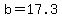b=17.3