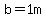 b=1m