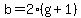 b=2%28g%2B1%29