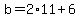 b=2%2A11%2B6