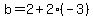 b=2%2B2%28-3%29