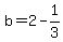 b=2-1%2F3
