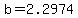 b=2.2974