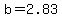 b=2.83