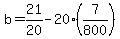 b=21%2F20-20%287%2F800%29