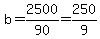 b=2500%2F90=250%2F9