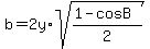 b=2y%2Asqrt%28%281-cosB%29%2F2%29