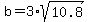 b=3%2Asqrt%2810.8%29