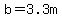 b=3.3m
