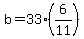 b=33%286%2F11%29