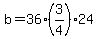 b=36%283%2F4%2924