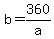 b=360%2Fa