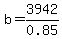 b=3942%2F0.85