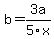b=3a%2F5x