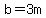 b=3m