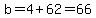 b=4%2B62=66